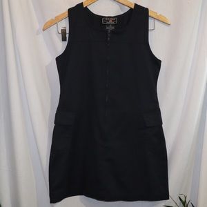 Navy Polo Dress with Pockets
